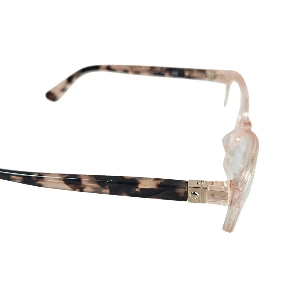 Kate Spade Calley HT8 eyeglasses, transparent pink havana acetate 52‎ 140